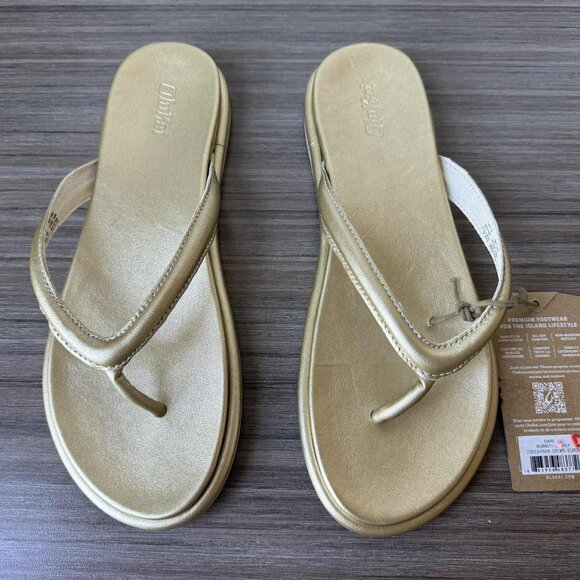 OluKai Tiare Women's Slide Thong Sandals Size 9 $120 in Bubbly - Picture 3 of 11